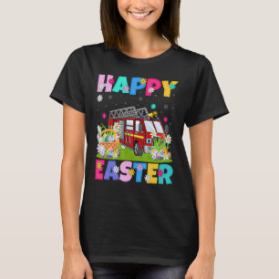 Fire Lastbil Glad påsk Bunny Fire Lastbil Påsk S T Shirt