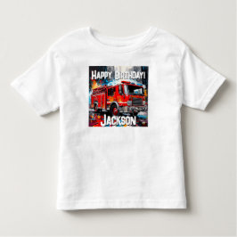 Fire Lastbil i City T Shirt