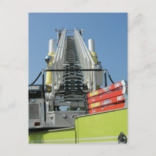 Fire Lastbil Ladder Vykort