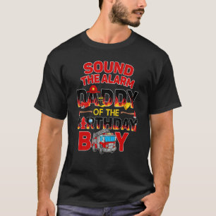 Fire Lastbil pappa Birthday Firefighter Pappa Papp T Shirt
