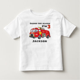 Fire Lastbil Personlig Birthday Tshirt T Shirt