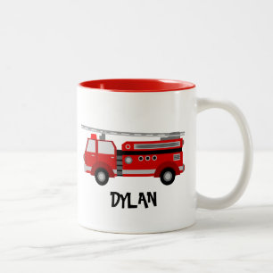 Fire Lastbil Personlig mugg