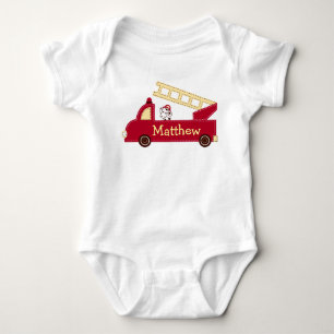 Fire Lastbil Puppy Personlig Baby Creeper T-Shirt