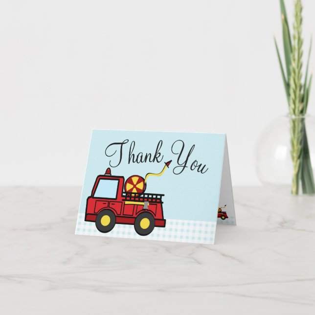 Fire Lastbil Tack Kort (Framsida)