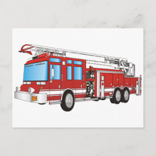 Fire Lastbil Vykort