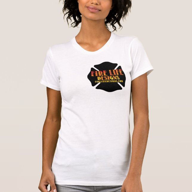 FIRE LIFE DESIGN CO [logotyp 1] T Shirt (Framsida)