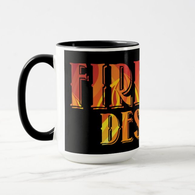 FIRE LIFE DESIGNS - logotyp 1 Mugg (Vänster)