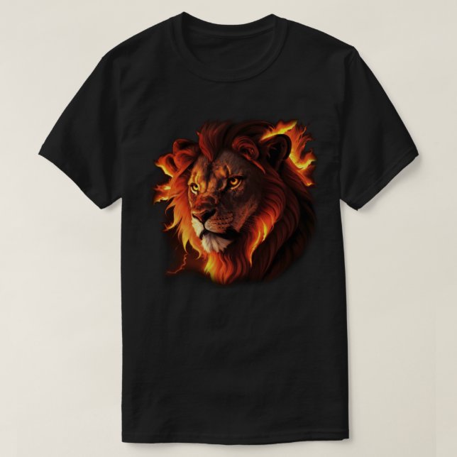 Fire Lyon T Shirt (Design framsida)