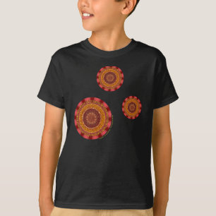 Fire Mandala Barn och Baby Mörk Shirt T-shirt