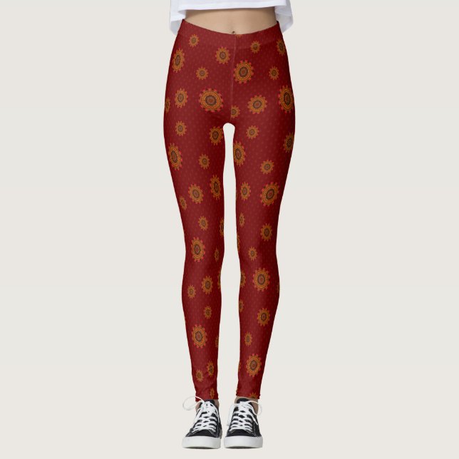 Fire Mandala Leggings (Framsida)