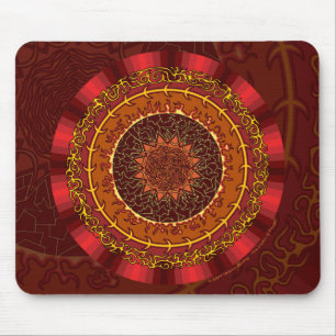Fire Mandala Mousepad Musmatta