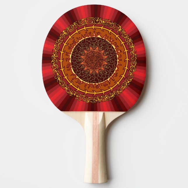 Fire Mandala Ping Pong Paddle Pingisracket (Framsidan)