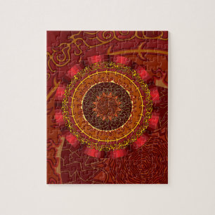 Fire Mandala Puzzle Pussel