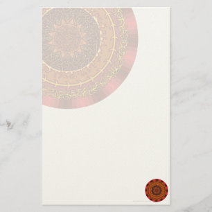 Fire Mandala Stationery Brevpapper
