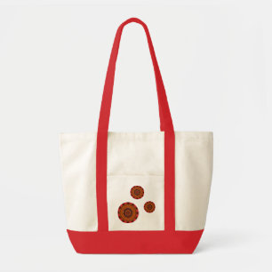 Fire Mandala Tote Bag Tygkasse