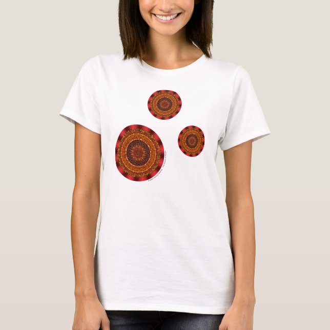 Fire Mandala Women's Light Shirt Tröja (Framsida)