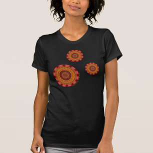 Fire Mandala Women's Mörk Shirt T-shirt