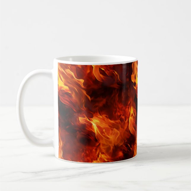Fire Mönster Kaffemugg (Vänster)