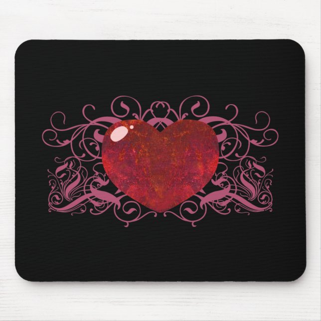 Fire Opal Heart Musmatta (Framsidan)