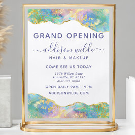 Fire Opal Modern Rainbow Gemstone Business Reklamblad