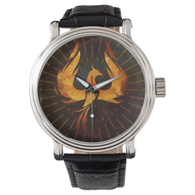 Fire Phoenix Bird Armbandsur (Framsida)