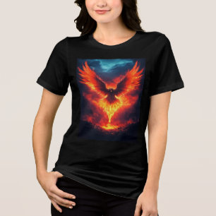 Fire Phoenix Stigning Tri-Blend Shirt T