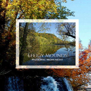 Fire Point från Blue Gill Pond, Effigy Mounds Vykort