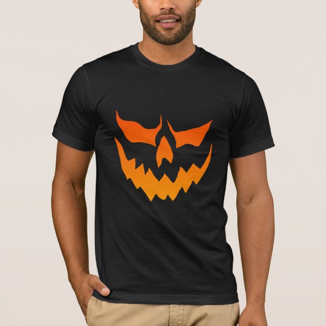 Fire Pumpkin Shirt Tee Shirt (Framsida)