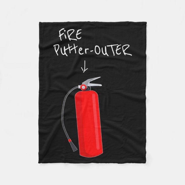 Fire Putter Outer Fire Extinguisher Fire Fighter F Fleecefilt (Framsidan)