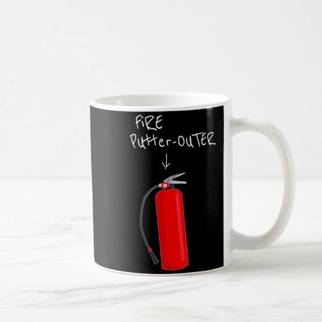 Fire Putter Outer Fire Extinguisher Fire Fighter F Kaffemugg (Höger)