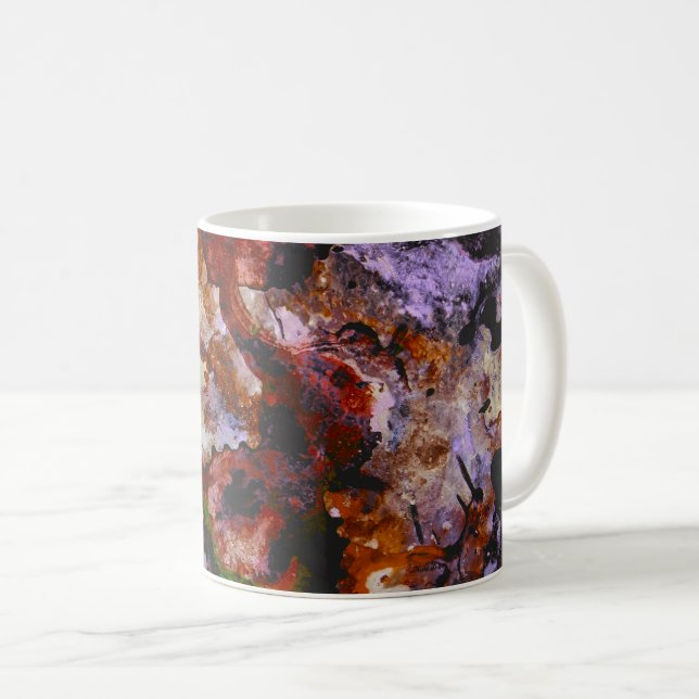 Fire Quartz Crystal Geode Marble Abstrakt Kaffemugg (Framsida höger)