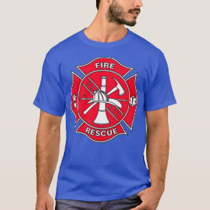 Fire Rädding Fire Department Malteese Kor Fullt Co T Shirt