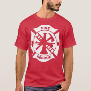 Fire Rädding Fire Department på Malta Kor  T Shirt