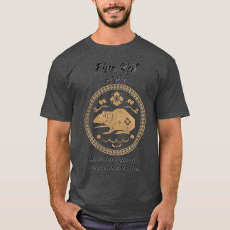 Fire Råtta 199697 Chinese Zodiacs Guld Collection T Shirt