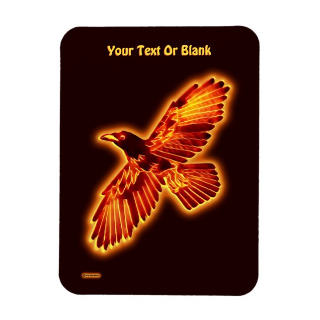 Fire Raven Magnet (Vertikal)