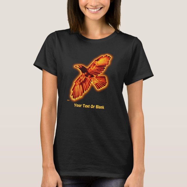 Fire Raven T Shirt (Framsida)