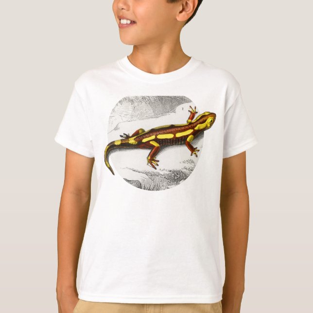 Fire Salamander - Salamandra T Shirt (Framsida)