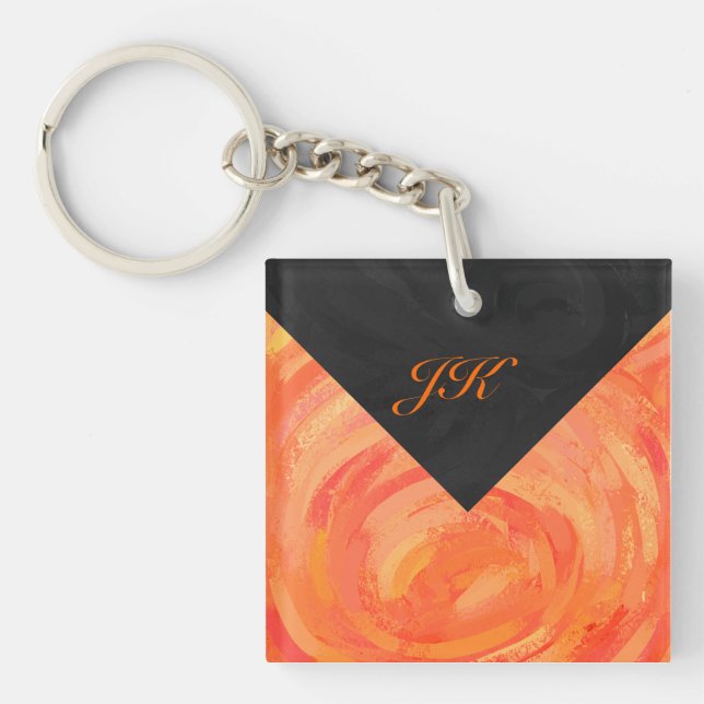 Fire Sjö Orange och Black Monogram (Framsidan)