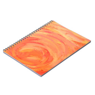 Fire Sjö Orange Swirl Anteckningsbok