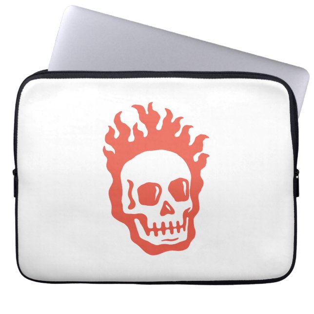 Fire Skull Laptop Fodral (Framsidan)