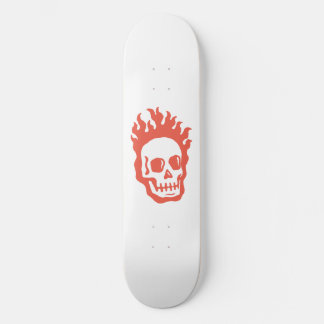 Fire Skull Mini Skateboard Bräda 18,5 Cm