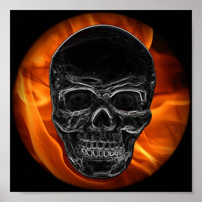 Fire Skull Poster (Framsidan)