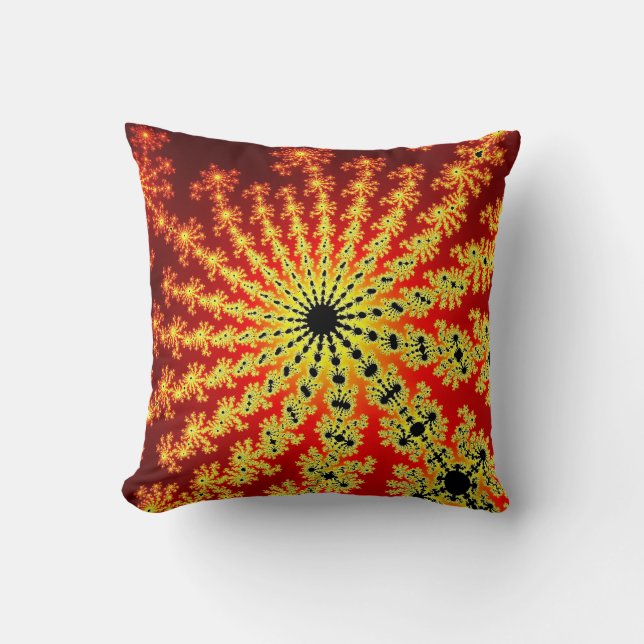 Fire Spark Burst Kudde (Framsida)