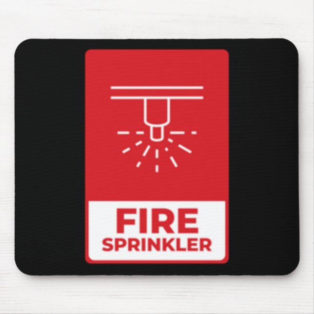Fire Sprinkler Sticker Musmatta (Framsidan)