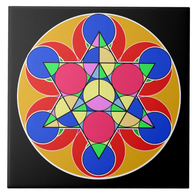 Fire Star Kakelplatta (Framsidan)