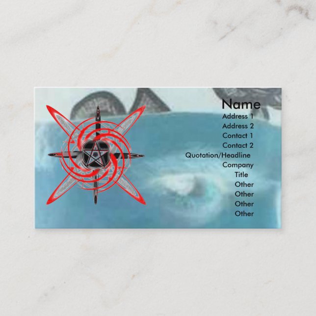 Fire Star Visitkort (Framsida)