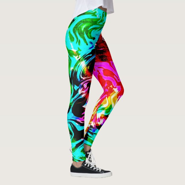 Fire Storm Tie Dye Leggings (Höger)