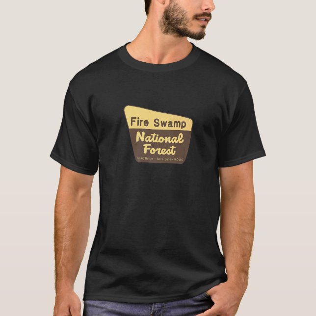 Fire Swamp National Forest [fictional] T Shirt (Framsida)