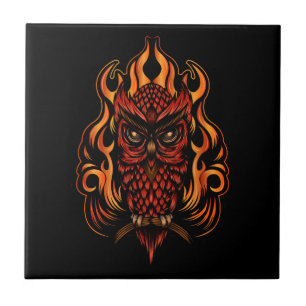 Fire Uggla Kakelplatta