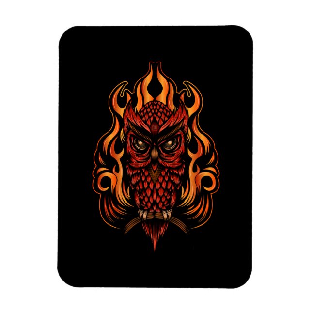 Fire Uggla Magnet (Vertikal)